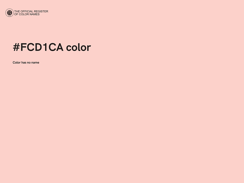 #FCD1CA color image