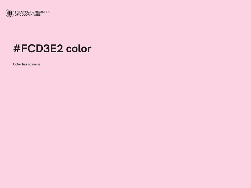 #FCD3E2 color image