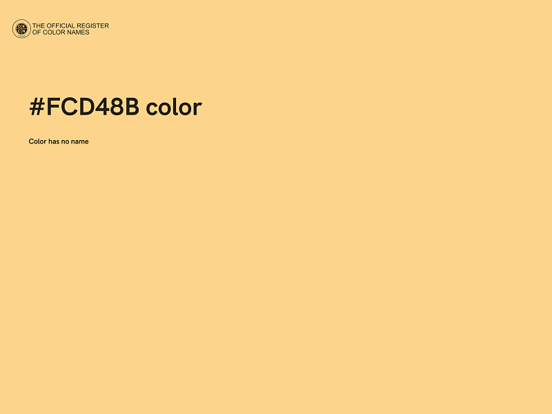 #FCD48B color image