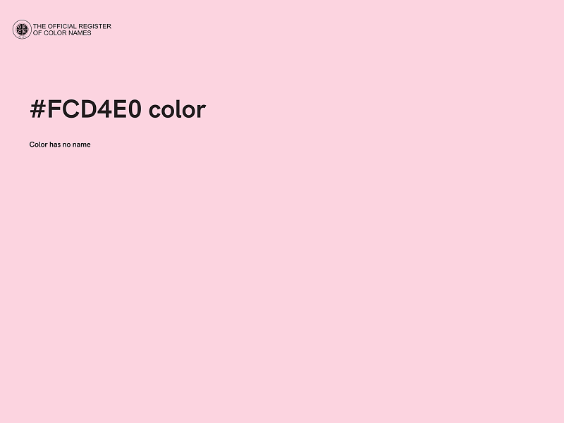 #FCD4E0 color image