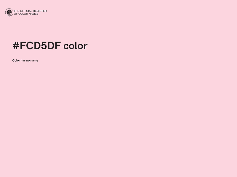 #FCD5DF color image