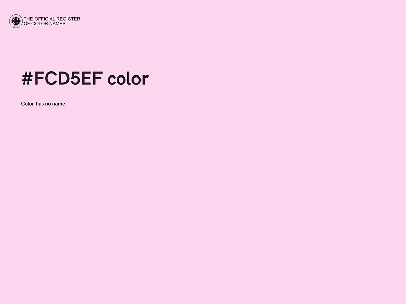 #FCD5EF color image