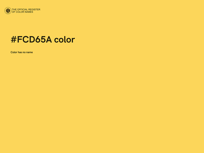 #FCD65A color image