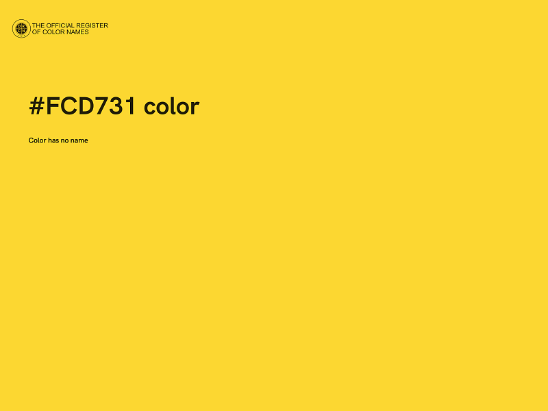 #FCD731 color image