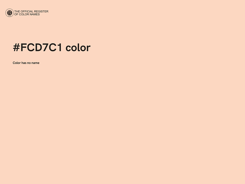 #FCD7C1 color image