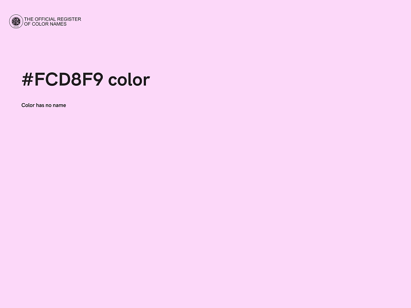 #FCD8F9 color image