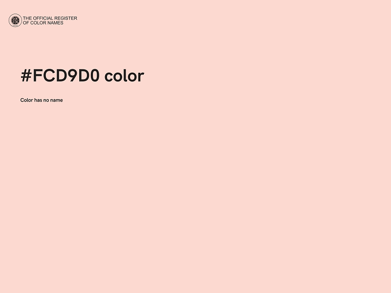 #FCD9D0 color image