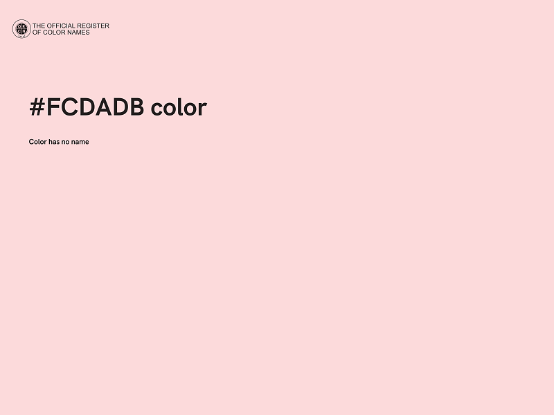 #FCDADB color image