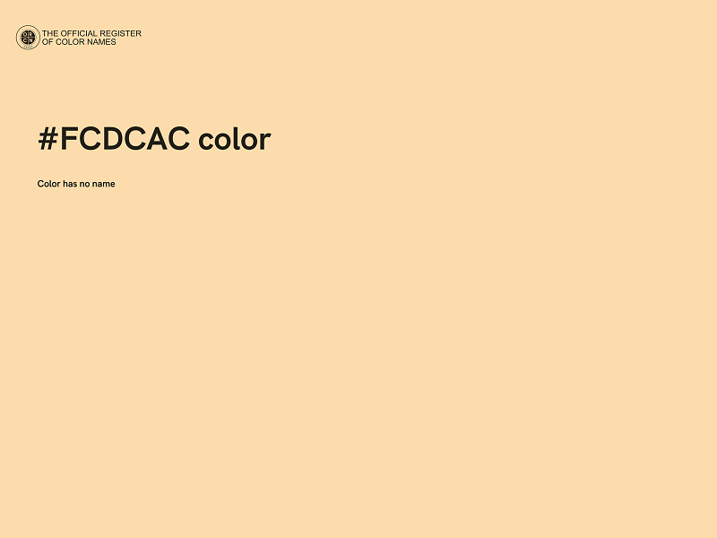 #FCDCAC color image