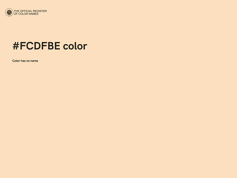 #FCDFBE color image