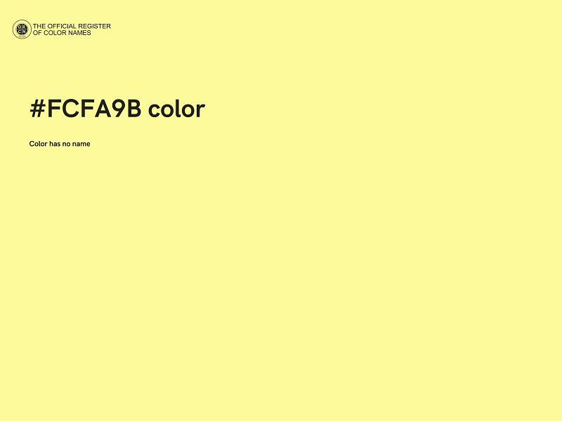 #FCFA9B color image