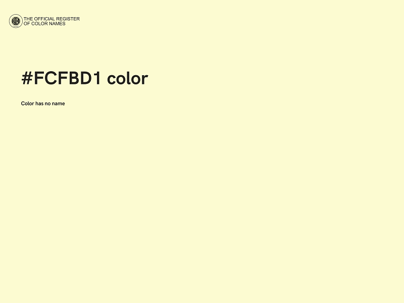 #FCFBD1 color image