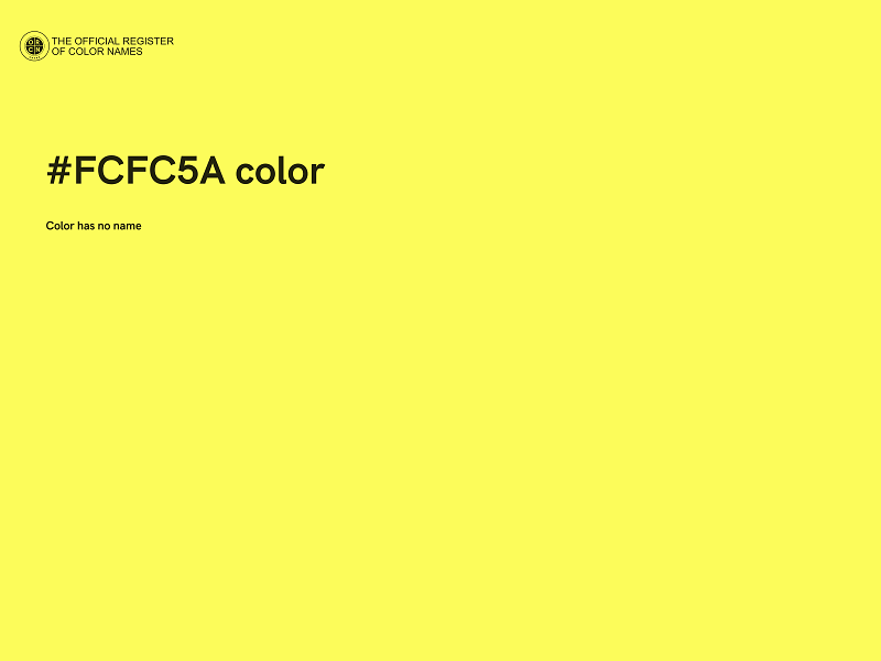 #FCFC5A color image