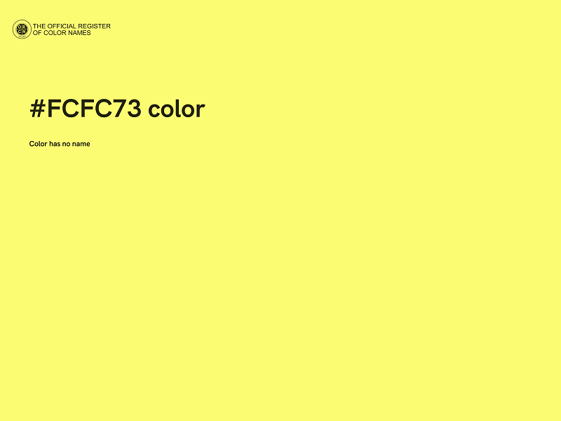 #FCFC73 color image