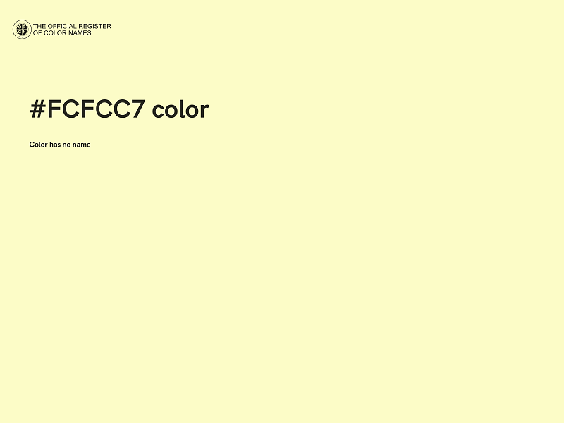 #FCFCC7 color image