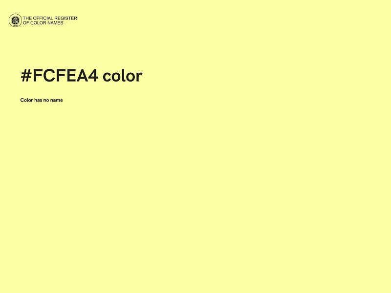 #FCFEA4 color image