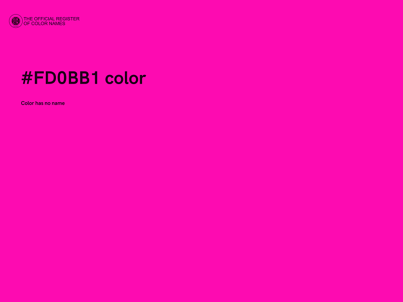 #FD0BB1 color image