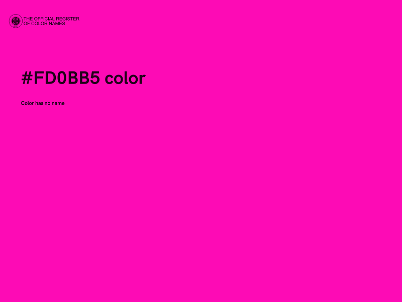 #FD0BB5 color image