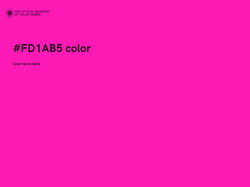 #FD1AB5 color image