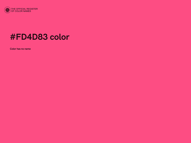 #FD4D83 color image