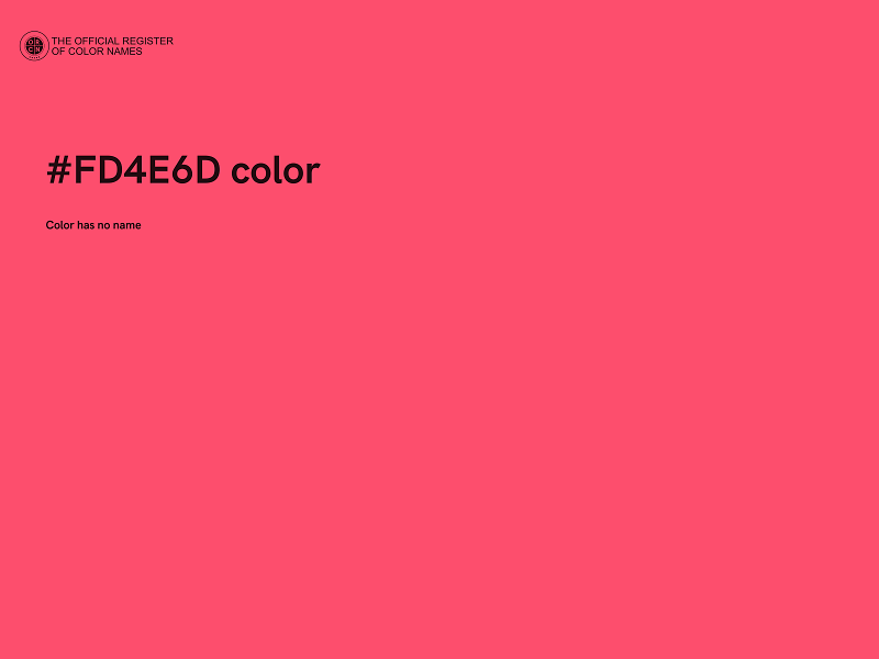 #FD4E6D color image