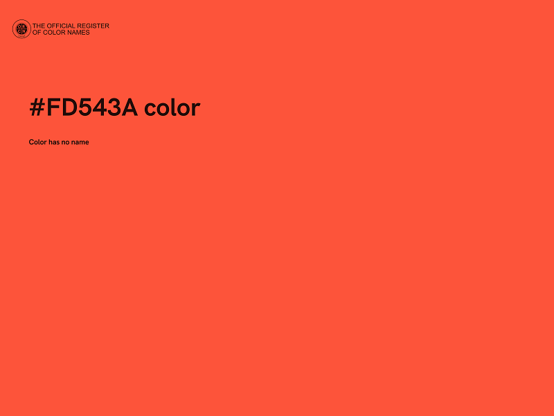 #FD543A color image