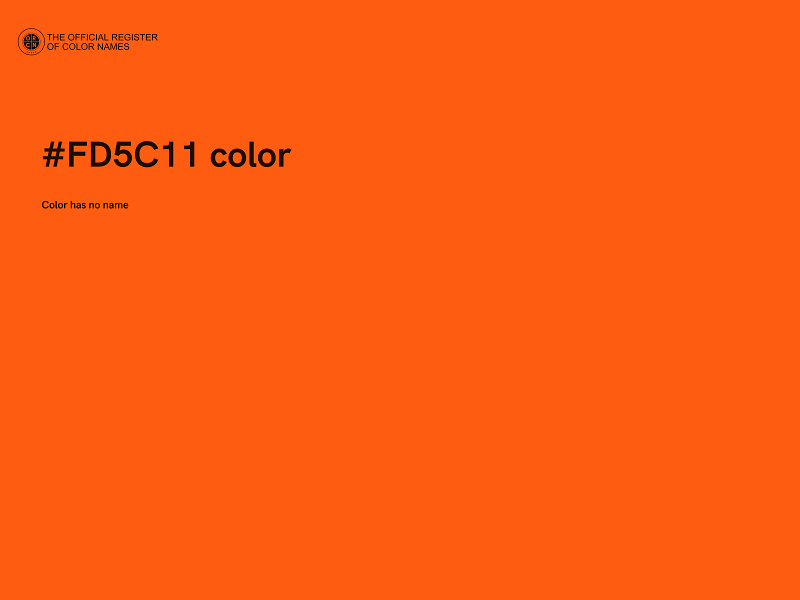 #FD5C11 color image