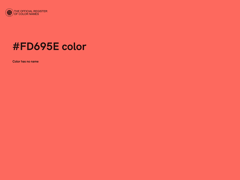 #FD695E color image