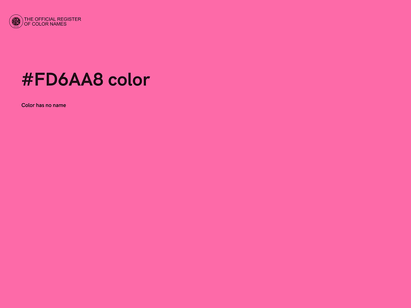 #FD6AA8 color image