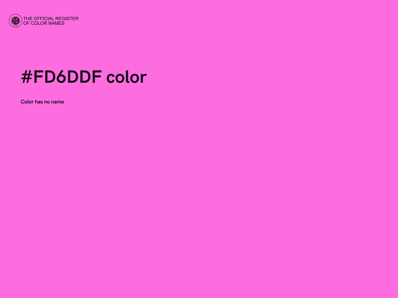 #FD6DDF color image