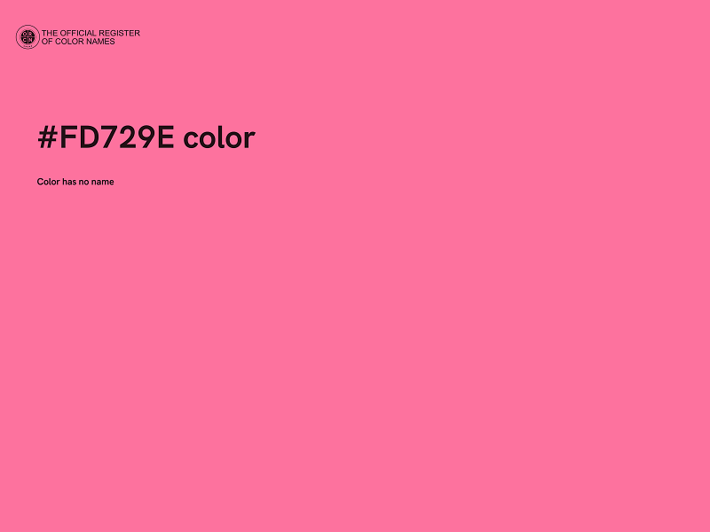 #FD729E color image