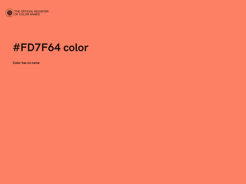 #FD7F64 color image