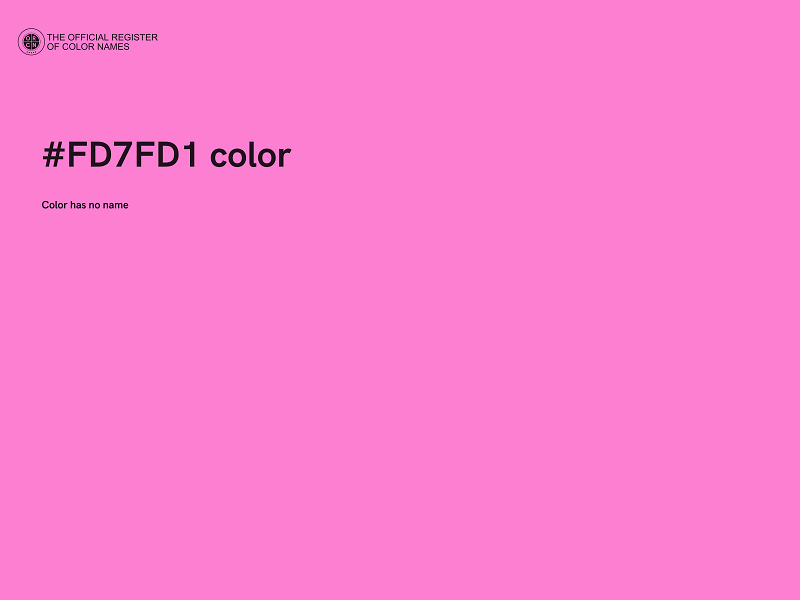 #FD7FD1 color image