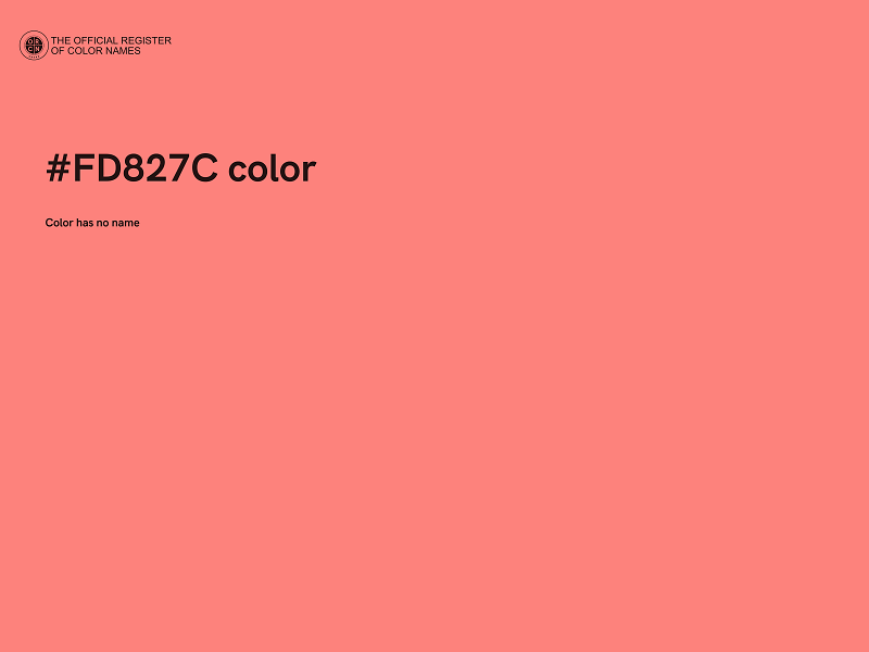 #FD827C color image