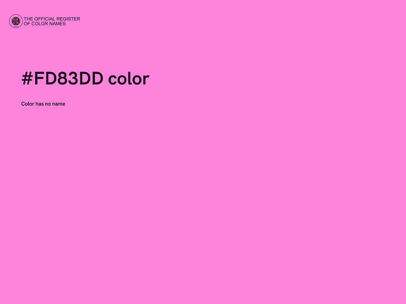 #FD83DD color image