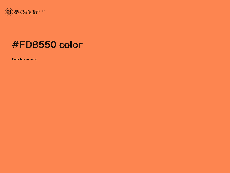 #FD8550 color image