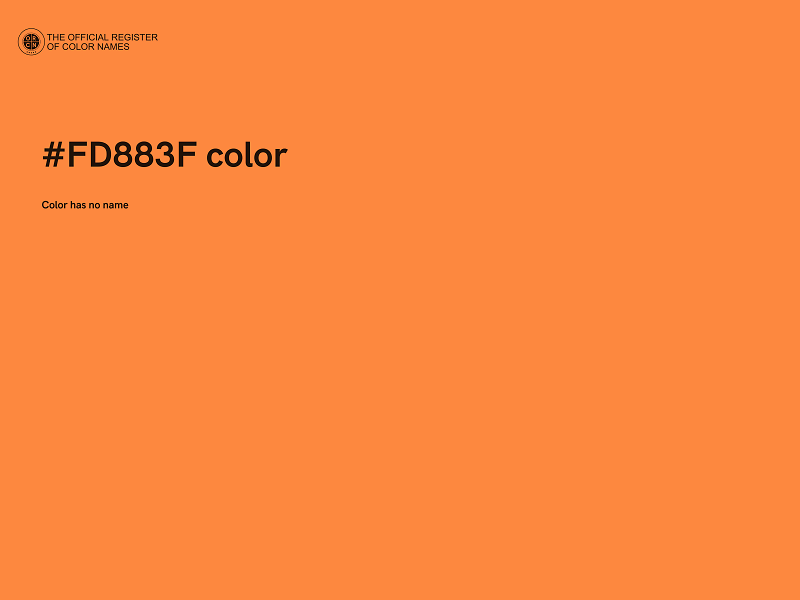 #FD883F color image