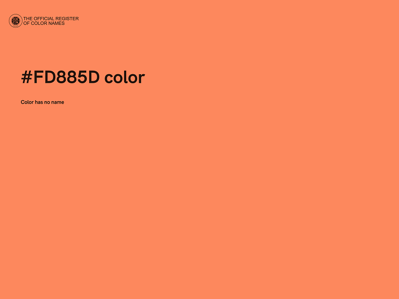 #FD885D color image