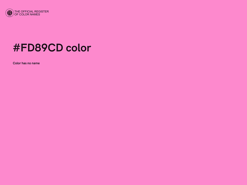 #FD89CD color image