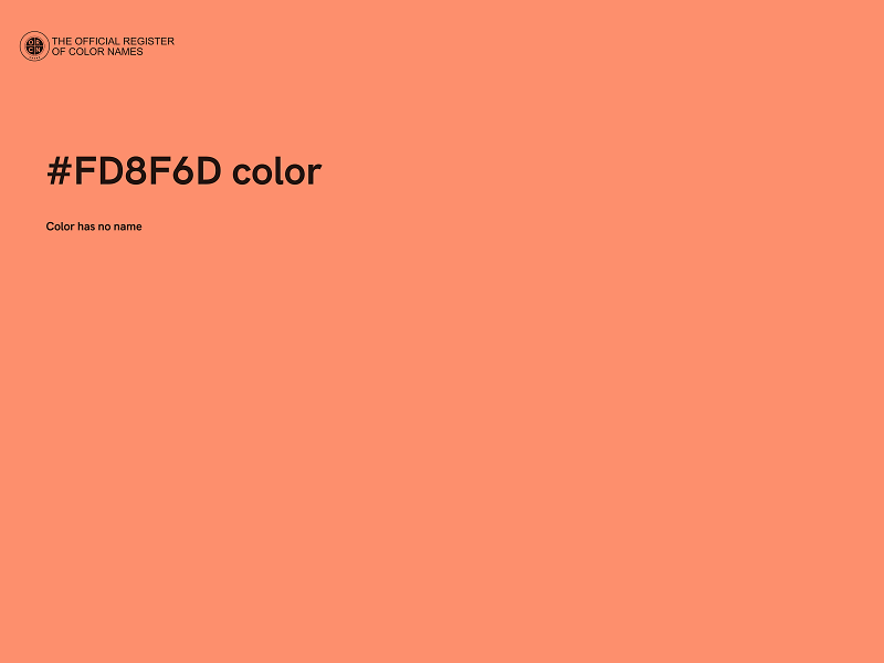 #FD8F6D color image