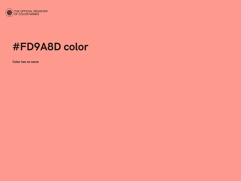 #FD9A8D color image