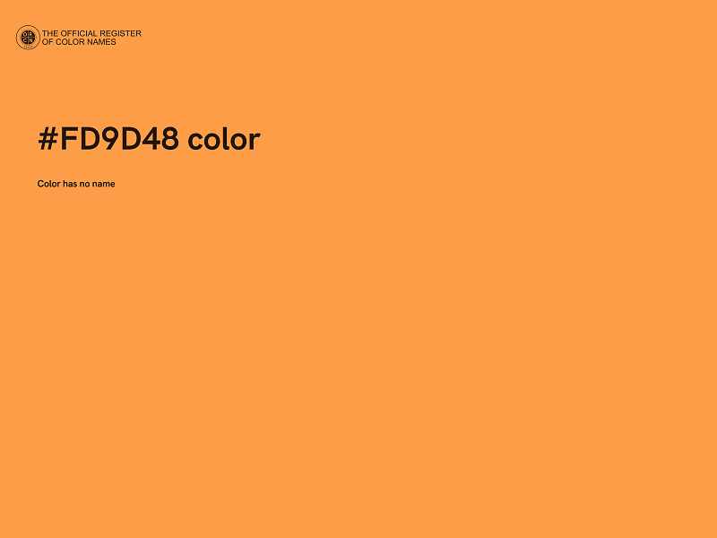 #FD9D48 color image