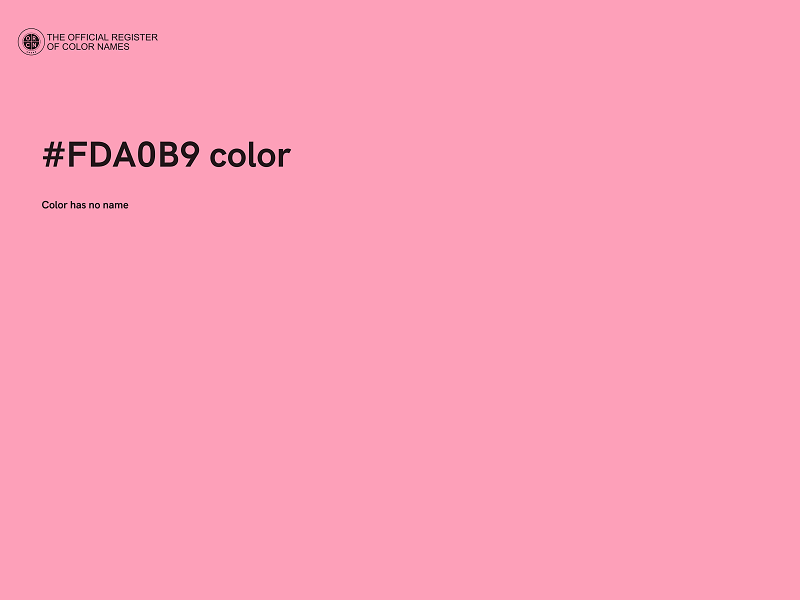 #FDA0B9 color image