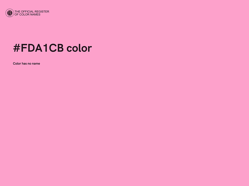 #FDA1CB color image