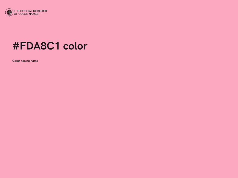 #FDA8C1 color image