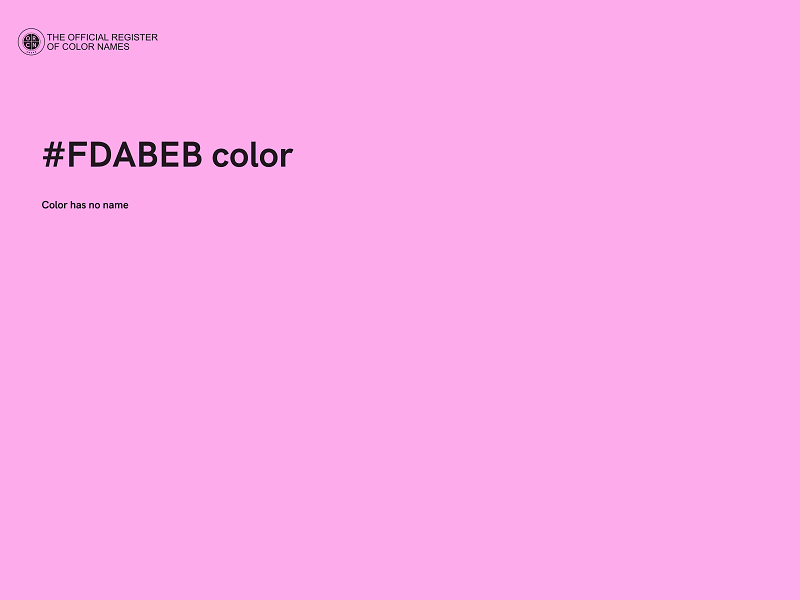 #FDABEB color image