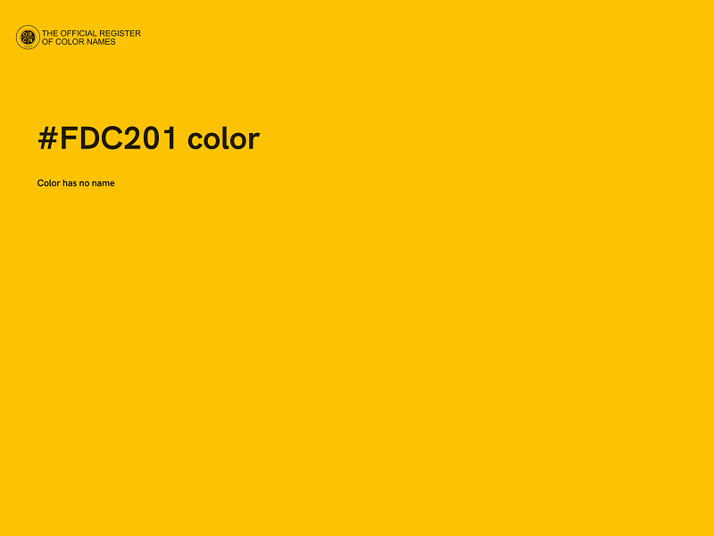 #FDC201 color image