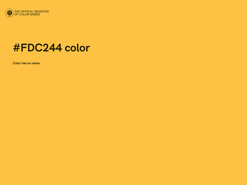 #FDC244 color image