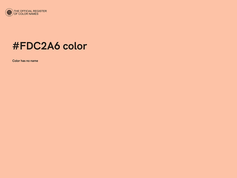 #FDC2A6 color image