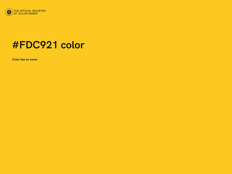 #FDC921 color image